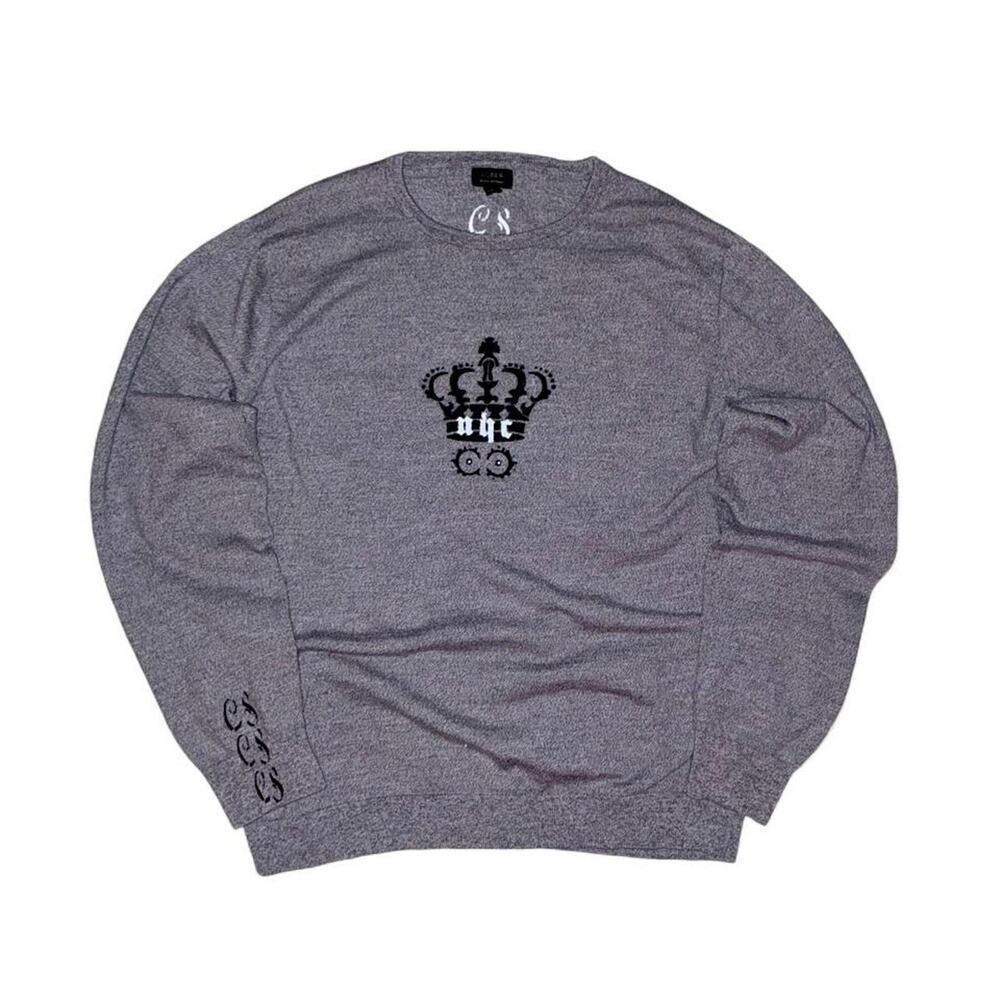 Grey J Crew 100 Upcycled Wool Sweater